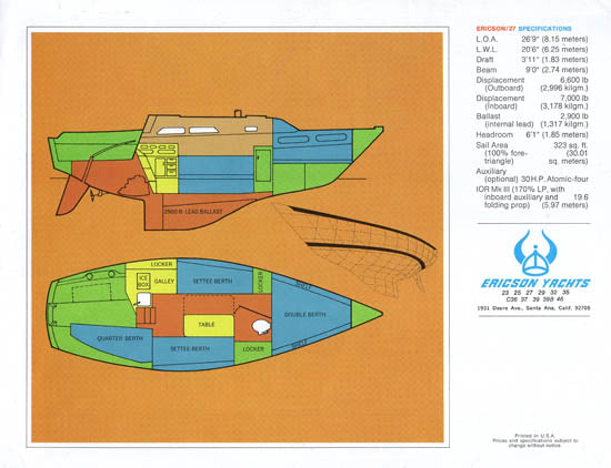 Ericson 27 Brochure