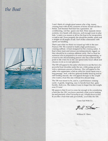 Pearson 530 Brochure