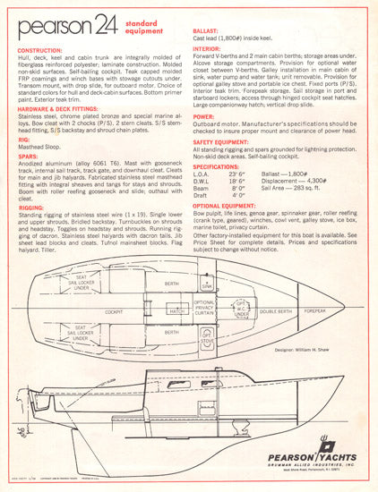 Pearson 24 Brochure