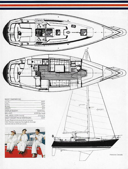 C&C 35 Mark II Brochure