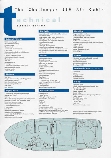 Birchwood 380 Aft Cabin Brochure