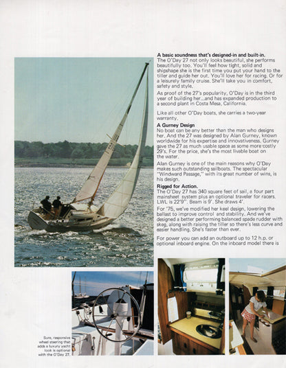 O'Day 27 Mark II Brochure