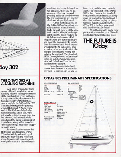 O'Day 302 Brochure