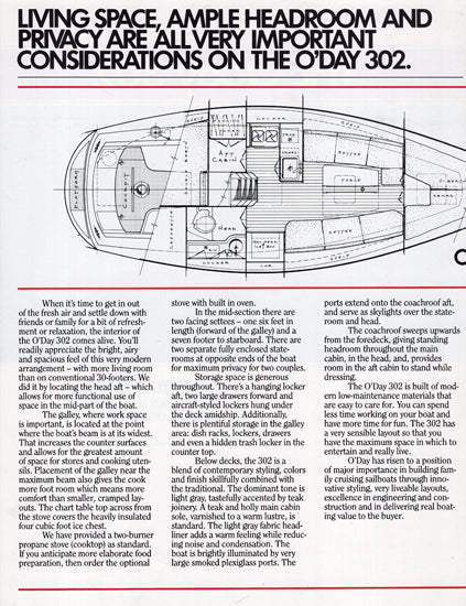 O'Day 302 Brochure