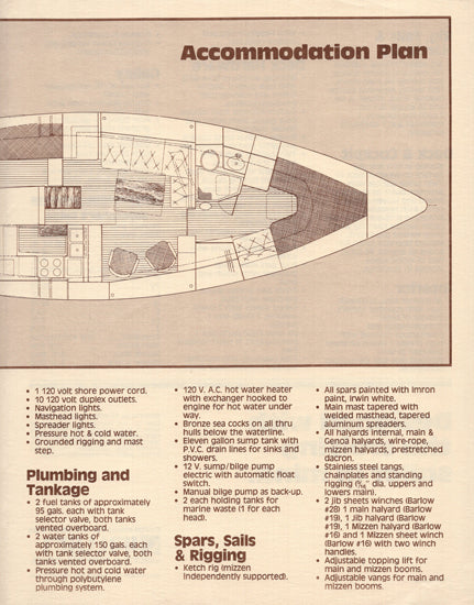 Irwin 46 Cruising Ketch Brochure