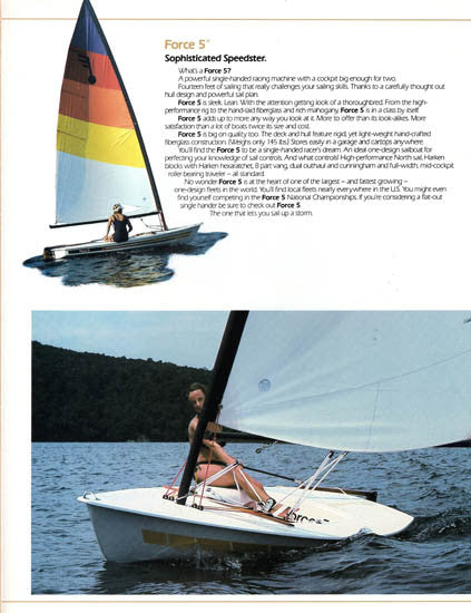 AMF Super Sunfish, Force 5 and Apollo Brochure