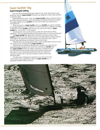 AMF Super Sunfish, Force 5 and Apollo Brochure