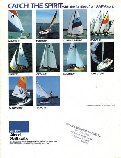 AMF Super Sunfish, Force 5 and Apollo Brochure