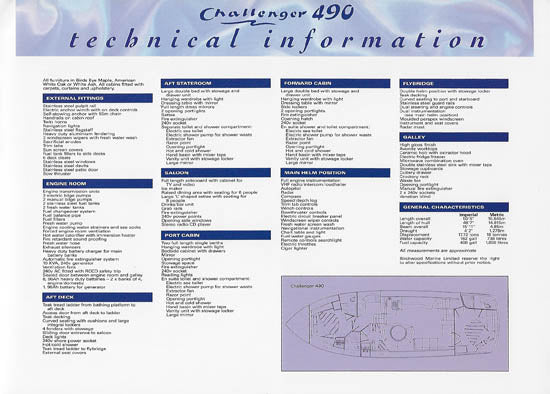 Birchwood Challenger 490 Brochure