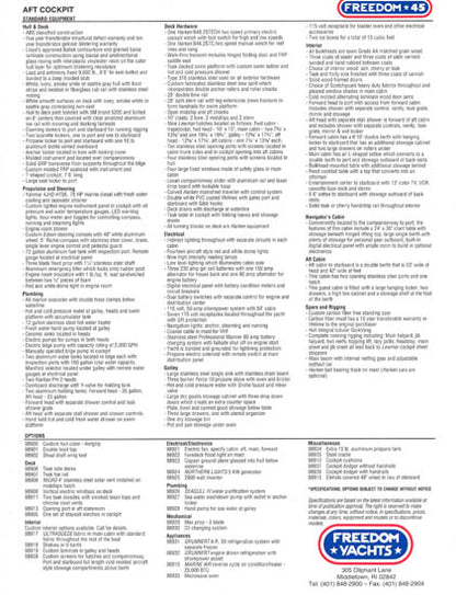 Freedom 45 Aft Cockpit Brochure