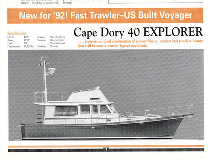 Cape Dory Newsletter