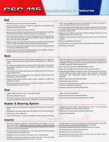 C&C 115 Specification Brochure