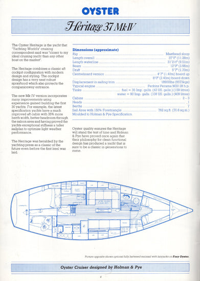 Oyster 1990 Brochure