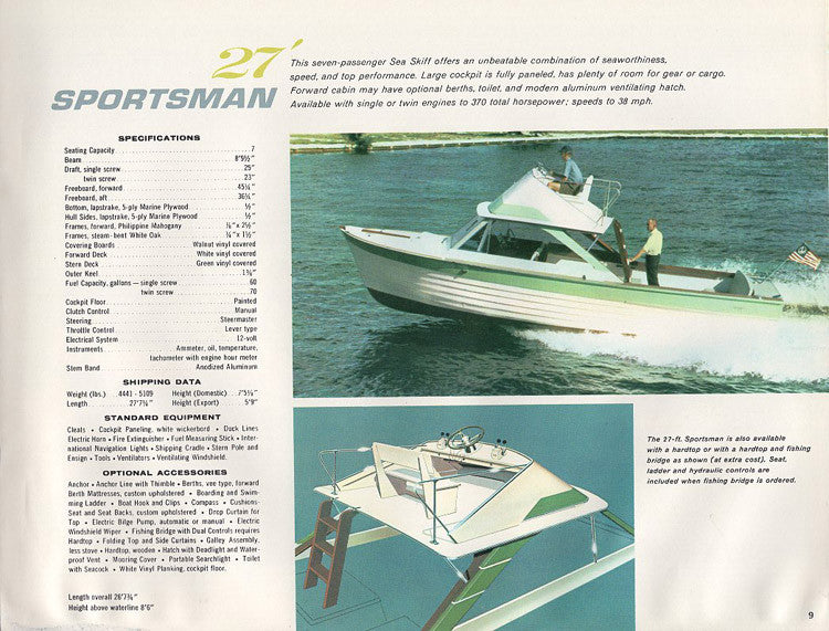 Chris Craft 1962 Sea Skiff Brochure
