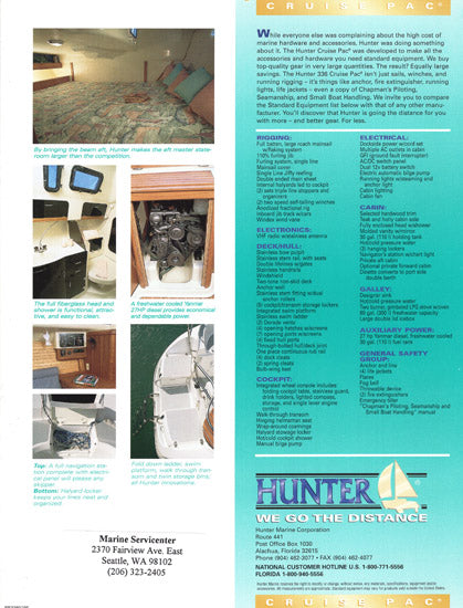 Hunter 336 Brochure