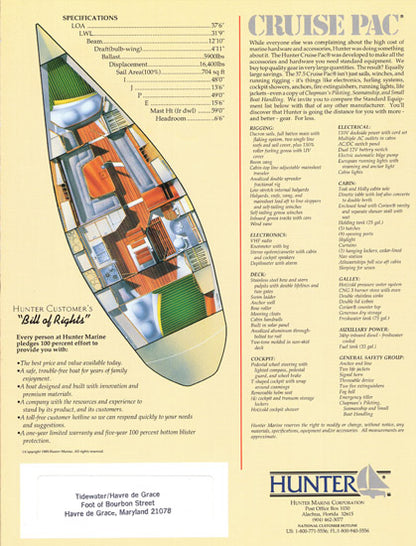 Hunter 37.5 Brochure