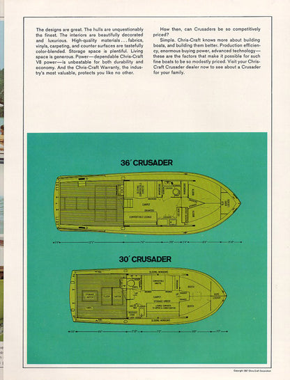 Chris Craft 1968 Crusader Brochure
