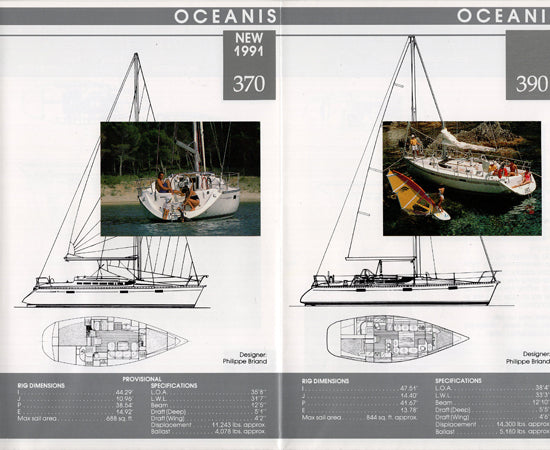 Beneteau 1991 Sail Poster Brochure
