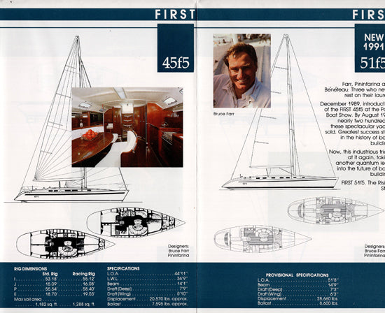 Beneteau 1991 Sail Poster Brochure