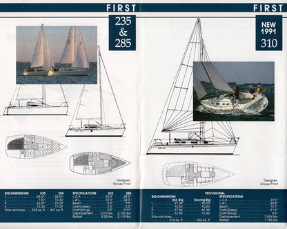Beneteau 1991 Sail Poster Brochure