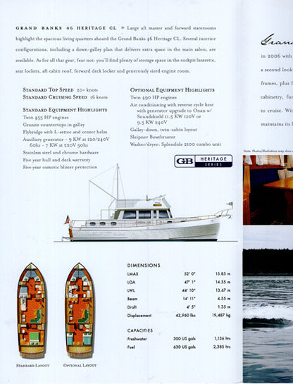 Grand Banks 46CL Classic Brochure