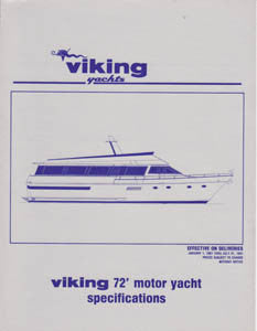 Viking 72 Motor Yacht Specification Brochure