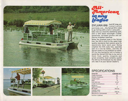 Sylvan 1975 Pontoon & Space Ship Brochure