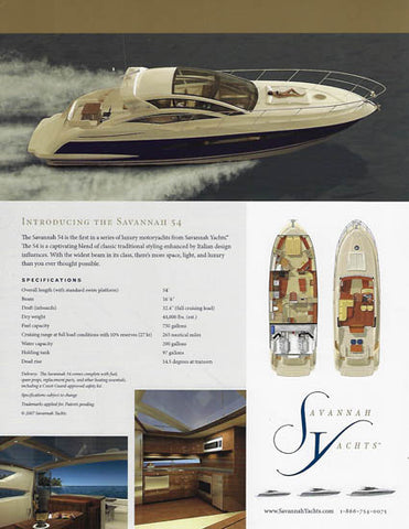 Savannah 54 Brochure