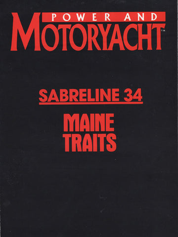 Sabreline 34 Fast Trawler Power & Motoryacht Magazine Reprint Brochure