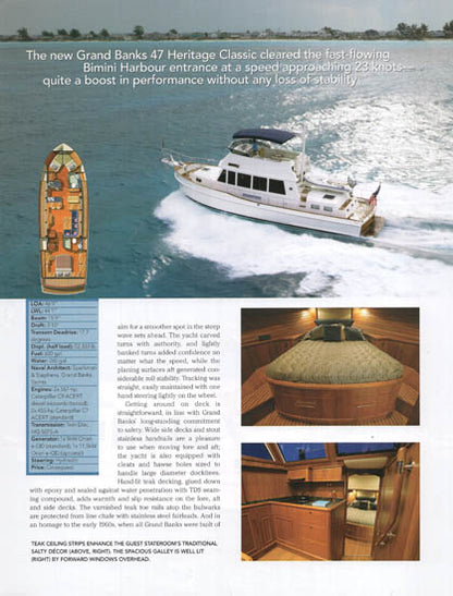 Grand Banks 47 Classic Yachting Magazine Reprint