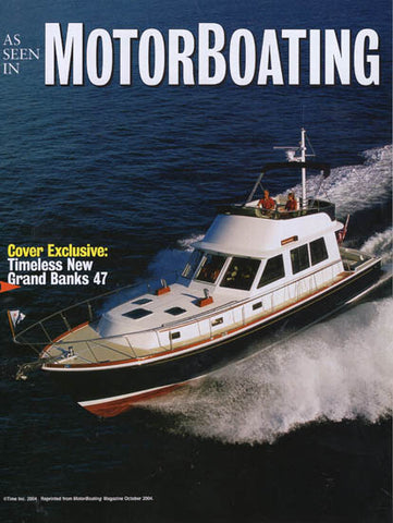 Grand Banks Eastbay 47 Flybridge Motorboating Magazine Reprint Brochure