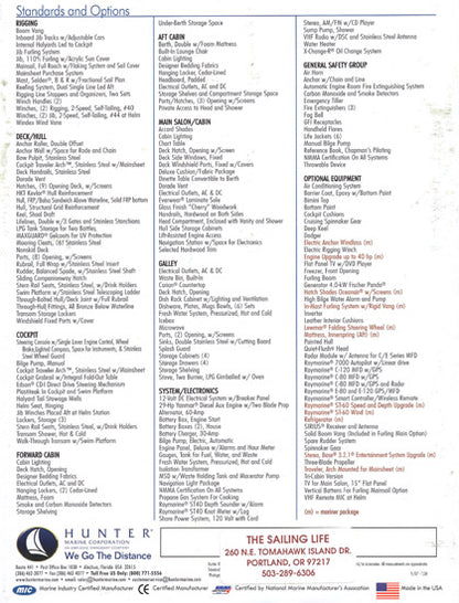Hunter 38 Brochure