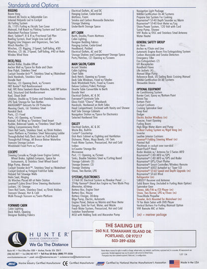 Hunter 36 Brochure