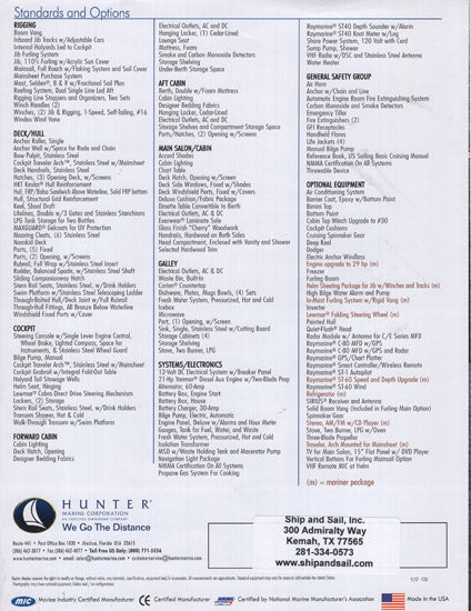 Hunter 33 Brochure
