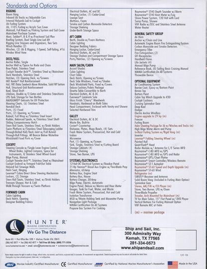 Hunter 33 Brochure