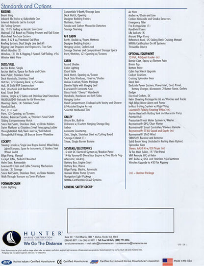 Hunter 27 Brochure