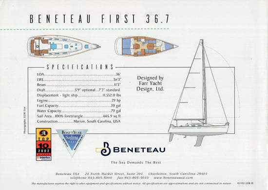 Beneteau First 36.7 Brochure