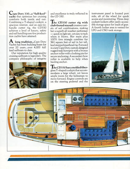 Cape Dory 330 Brochure