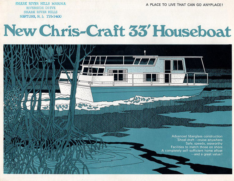 Chris Craft 33 Houseboat Brochure