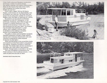 Chris Craft 33 Houseboat Brochure