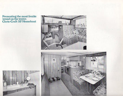 Chris Craft 33 Houseboat Brochure