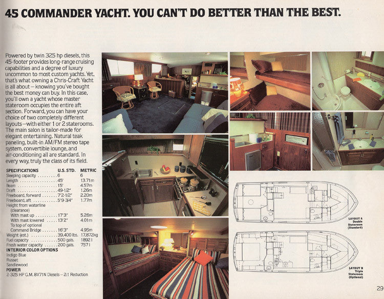 Chris Craft 1980 Cruisers Brochure