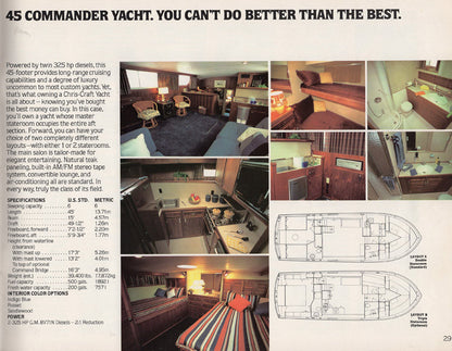 Chris Craft 1980 Cruisers Brochure