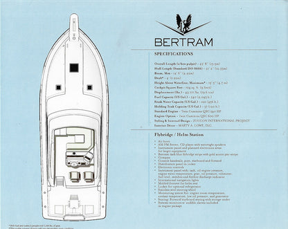 Bertram 410 Convertible Brochure