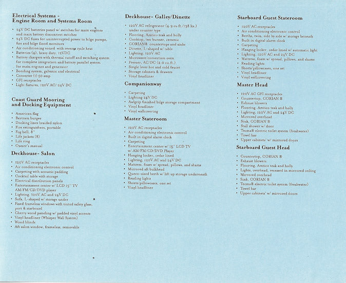 Bertram 410 Convertible Brochure