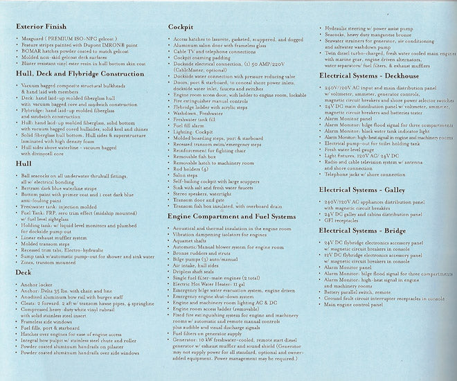 Bertram 410 Convertible Brochure