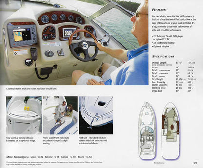 Sea Ray 2008 Sport Cruisers Brochure