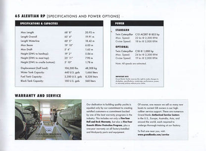 Grand Banks Aleutian 65 Raised Pilothouse Preliminary Brochure
