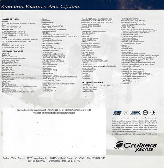 Cruisers 4450 Express Cruiser Brochure