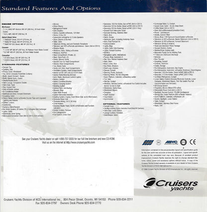 Cruisers 4450 Express Cruiser Brochure